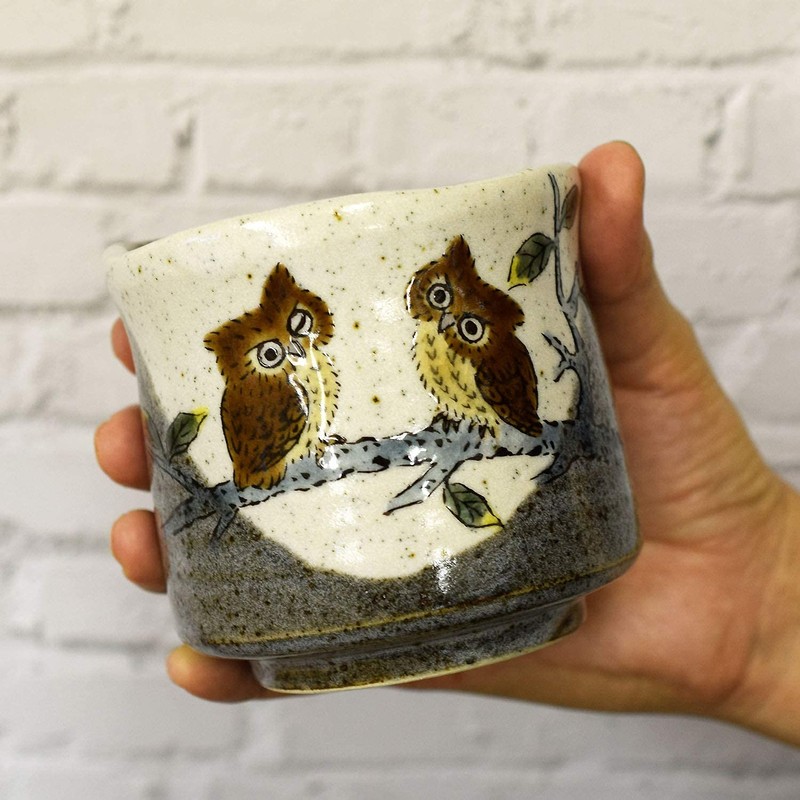 Waza no Kura Stylish Kutani Ware Teacup Gold Leaf Line