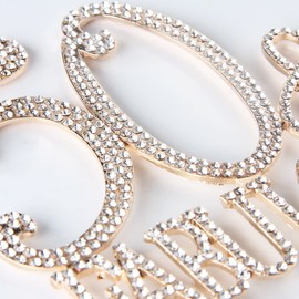 Hatcher lee Bling Crystal Fabulous and 50 Birthday Cake Topper - Best Keepsake | 50th Party Decorations Gold