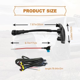 4-PCS LED Amber Lights for 2014-2023 Toyota 4Runner TRD Pro Grille, Including SR5, TRD Off-Road, Limited, TRD Pro, Venture, Trail with Fuse & Wire Harness (Smoke Shell/Amber Light)