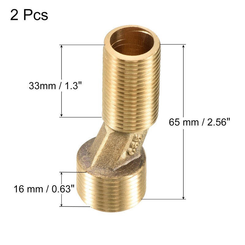 PATIKIL G1/2 to G3/4 Male Thread Claw Foot Bathtub Adapter,