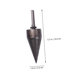 CAXUSD 1set Hexagonal Wood Splitting Drill Bits Easy to Install Chopping Tool for Efficient Wood Cutting Material Skid Design for Household Use