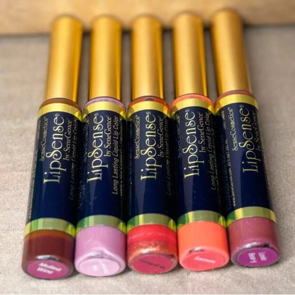 Lipsense lot of 5 Mulled Wine, Pink Champagne, Pomegranate, Samon,