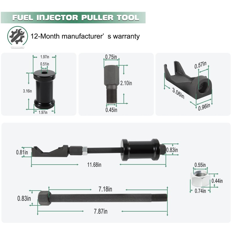 7121 Fuel Injector Puller Tool - Nozzle Puller/Remover - for