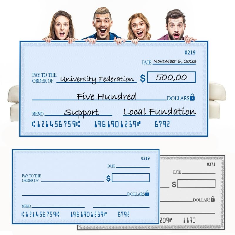 Giant Dry Erase Check - 30" x 16", Big Oversized