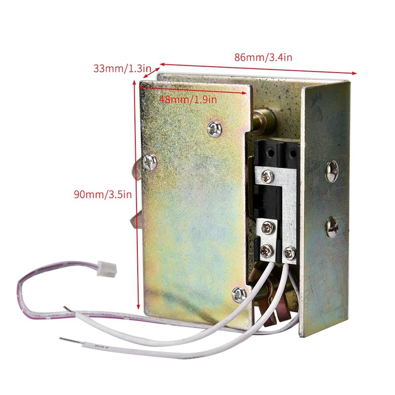 12V Automatic Mini Electric Bolt Lock Cabinet Drawer Secure Lock