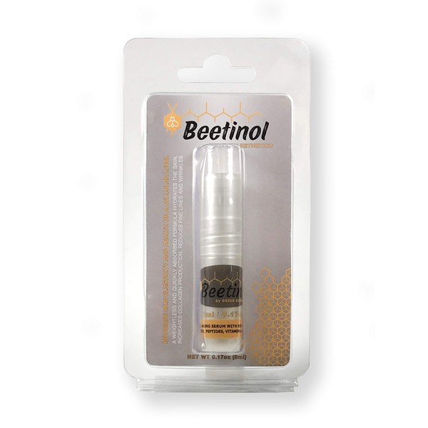 All in one, Complete - Night and Day/Eye and Face Serum in 5ml Roller Applicator: Bee Venom, Retinol, Peptide Complex, Hyaluronic Acid, Vitamin C, and K for; Wrinkles, Fine lines, Skin firming