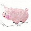 FUYOUSHUN Animal Pig Micro Building Blocks Set（2774PCS），Teddy Building Blocks Pink