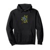 Blueberry Branch Botanical Nature Art Summer Fruit Pullover Hoodie