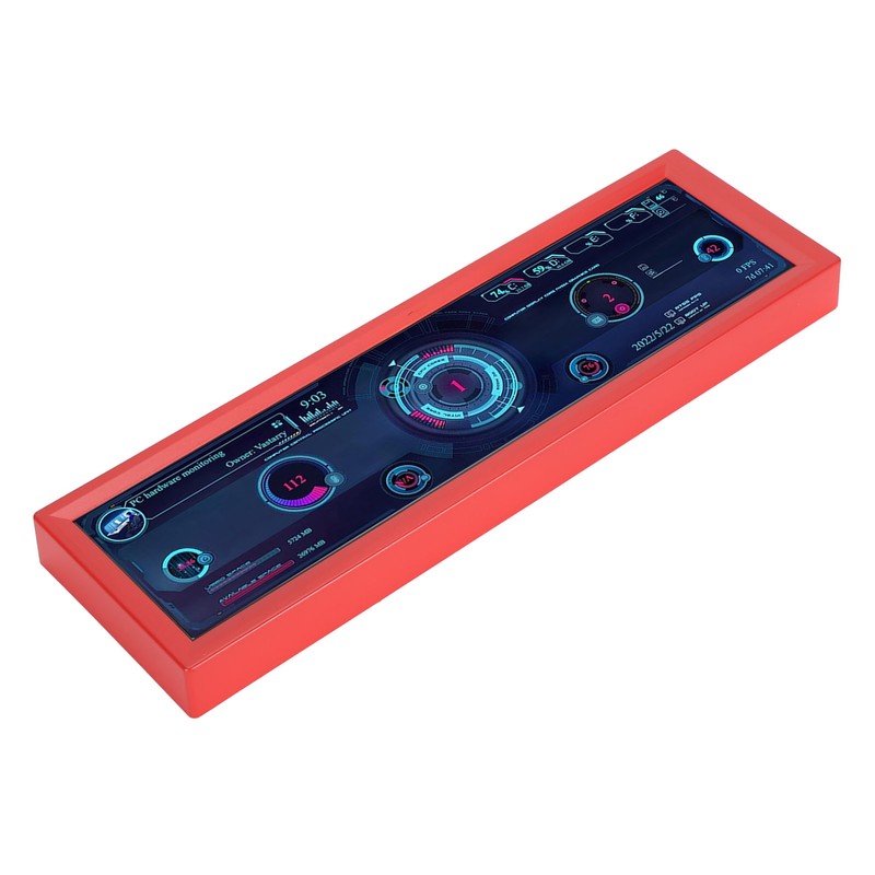8.8 Inch PC Temperature Display Professional HD IPS 1920x480 LCD