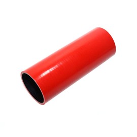 TMKOOL 8" Length 4-Ply Reinforced High Temp 2.75" ID Straight Coupler Silicone Hose (RED, 2.75'')