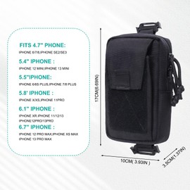 Backpack Strap Pouch,Shoulder Strappouch,Practical Tactical Pouches,Small Tactical Backpack Accessories,Gadget Storage Bag,Suitable for Camping,Travel,Vacation