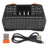 PUSOKEI Keyboard with Touchpad, Multifunctional Mini Keyboard with LED Backlight,