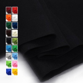 Black Felt Fabric 36" X 36"(1 Square Yard), 1.6mm Thick Soft and Durable Flexible Craft Felt by The Yard for Sewing DIY Art Craft Project Decorations