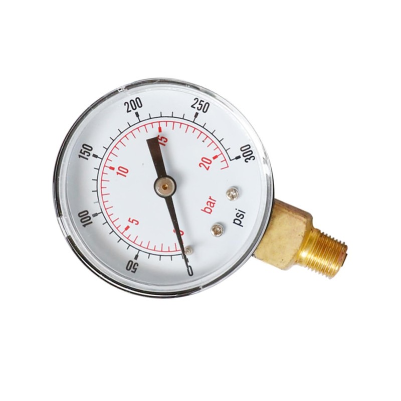 TEHAUX 2pcs Psi Npt Pressure Gauge High Compressor Gauge Compact