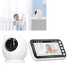 Baby Monitor 360 Degree Rotation 4.3inch LCD Screen 8 Lullabies