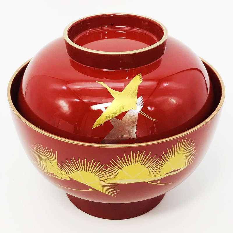 Daimyo Zoni Bowl Flying Akabuchi Gold 3T-405