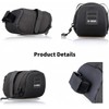 Wzenclave Waterproof Bike Saddle Bag Under Seat Bicycle Wedge Bag
