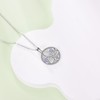 CRMAD Celtic Necklace for Women Trinity Knot Scottish Thistle Pendant