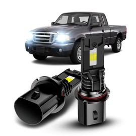 CZLXLK For Ford Ranger 1990-2011 Fog Light Kit,9007 Hi-Low Beam Bulbs, 6000K Cool White, 800% Brighter Lightness,Plug and Play,1:1 Mini Size, IP68 Waterproof (Pack of 2)