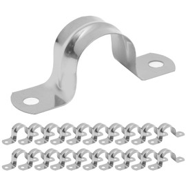 25 Pcs Ø 32 mm U Pipe Clamps,u Shaped Brackets,u Brackets Metal,u Bracket,Pipe Brackets,u Brackets,2 Hole Conduit Clips 304 Stainless,for Water Pipes, Gas Pipes Cable Fixing