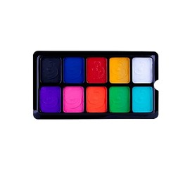 Paleta Mate 10 Colores Base Agua By Aqua Bonds