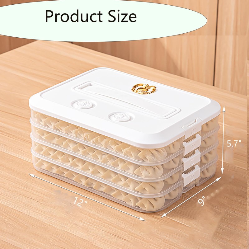 Rzmyencg 4-Layer Food Storage Containers with Lids,Cookie Storage Containers,Good Sealing