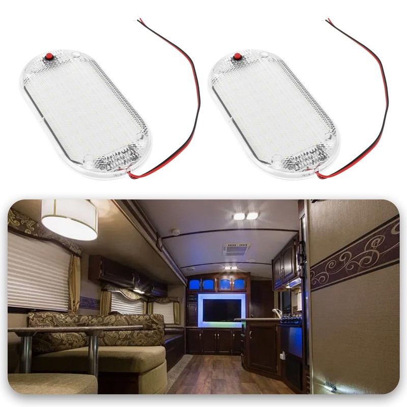 SING F LTD 2PCS LED RV Interior Ceiling Light with