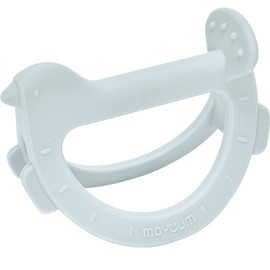 Moyuum Silicone Swing Bird Teether Toy | Made in Korea, Provides Teething Relief, Wrist Teether is Easy to Grip, Designed to Rock, Babies 3+ Months