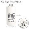 uxcell CBB60 Run Capacitor 40uF 450V AC Double Insert 50/60Hz