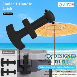 ZAITOE Cooler T-Handle Latch 2 Pack for Igloo Cooler Latches Replacement for Igloo BMX and Overland 25-72 Qt Coolers Parts