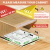 BUFOR 1 Pack Pull out Cabinet Organizer, Width (12"-19") Depth