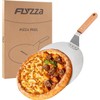FLYZZA 12 Inch Stainless Pizza Peel, Pizza Spatula with Ergonomic