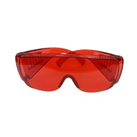 VASTMED 4PCs Dental Grade Red Protective Glasses Anti-Fog Safety Goggle Eye Protection Dental Eyewear for Teeth Whitening Light