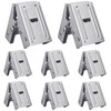 Gisafai 8 Pcs Steel Saw Horse Brackets Galvanized Metal Sawhorse