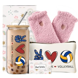 DHQH Volleyball Gifts for Women- Motivational Team Gifts with Inspirational Quotes BFF Coworker Sister Daughter Birthday