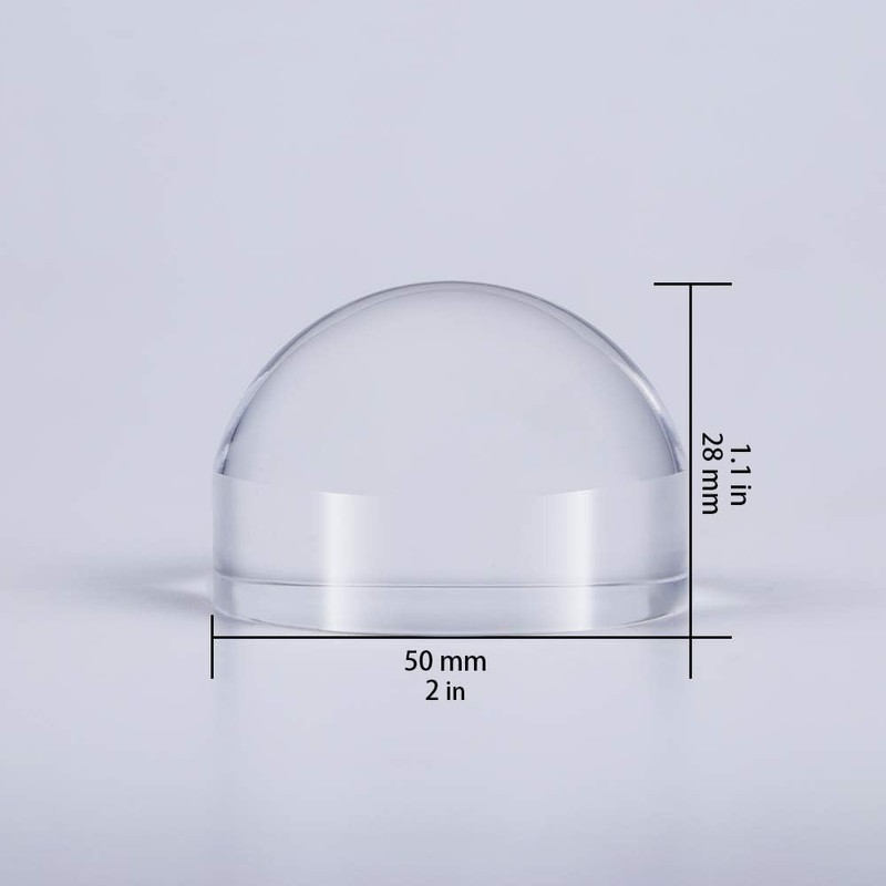 2'' Magnifying Dome - Optical Acrylic Portable Paperweight Magnifier Extremely