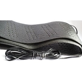 ProElite Black Lace-On Steering Wheel Cover Universal 15 inch