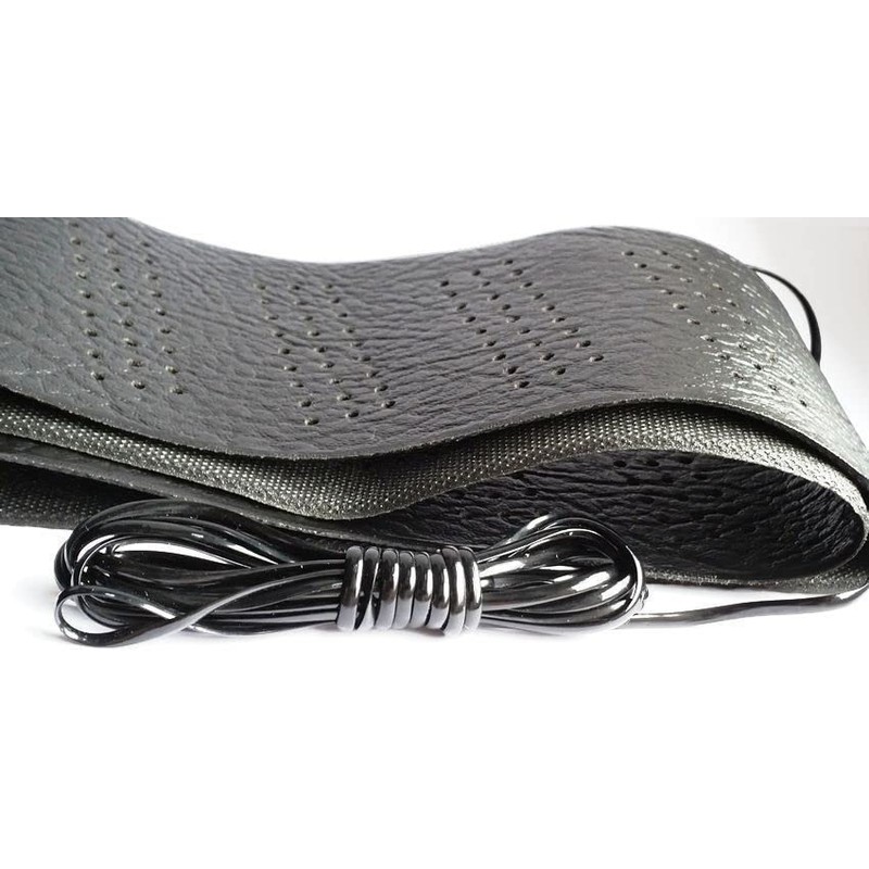 ProElite Black Lace-On Steering Wheel Cover Universal 15 inch