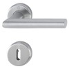 Hoppe Lever Utrecht on Rosette Ward Lock, Stainless Steel, Pack