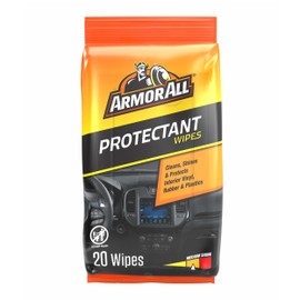 Armor All Original Protectant Wipes , Interior Car Cleaning Wipes with UV Protection Against Cracking and Fading, 20 Count