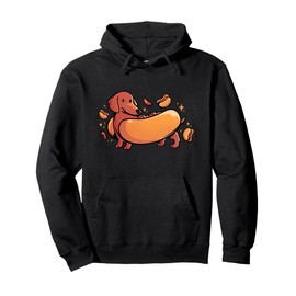 Hot Dog Funny Weiner Dog Cute Costume Dachshund Owner Pullover Hoodie