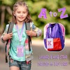SiorVeol Girls Wallet for Kids Initial Glitter Wallets Trifold with