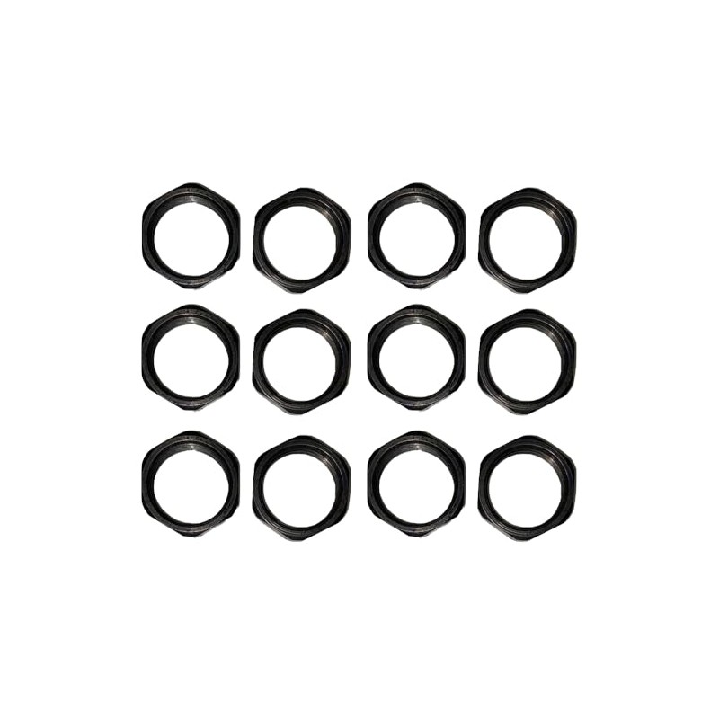 5/8" x24 Jam nut 5/8-24 Thread Black Steel Lock nut