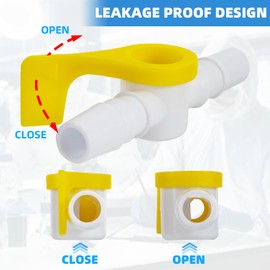 10 Packs Catheter Valve, Urine Drainage Catheter Valves, Comfortable Soft Silicone Extension Tubing Easy to Use Lever Tap with Smooth Edges Catheter Supplies Attaches to Leg Bags