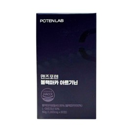 Men's Poten Black Maca Arginine 1000mg x 60 tablets 1 box Black Maca Night Gateway Arginine Black Garlic Red Ginseng Taurine Zinc / 맨즈포텐 블랙마카 아르기닌 1000mg x 60정 1박스 블랙마카 야관문 아르기닌 흑마늘 홍삼 타우린 아연