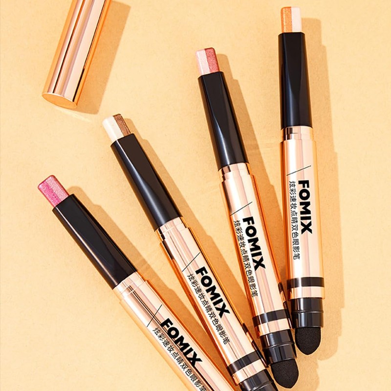 FOMIX Double Color Shimmer Eyeshadow Stick Gradient Eye Makeup 3.8g