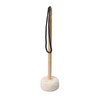 Bstinay 1.6x36cm Beige Gong Mallet Wooden Core with Velvet Head