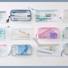 Raymay Fujii KPF9026A Clear Pen Pouch, Kept Pencil Case, Large