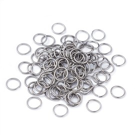 PandaHall 1000Pcs Stainless Steel Open Jump Rings 10mm Tiny Round 1mm Thick Connector Rings for Jewelry Making