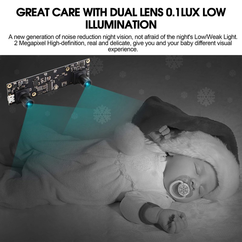 G Double Lens USB Camera Module 1080p 30fps Webcam Board